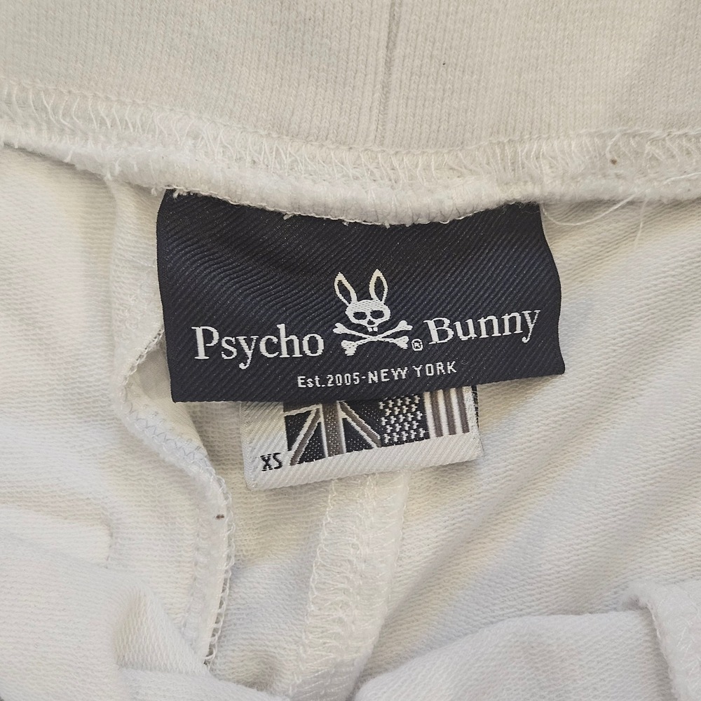 Psycho Bunny Dovedale sweat shorts Mens Size XS White Logo‎ Embroidered Casual - Picture 4 of 9